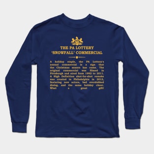 Real Historical Philadelphia - PA Lottery Christmas Commercial Long Sleeve T-Shirt